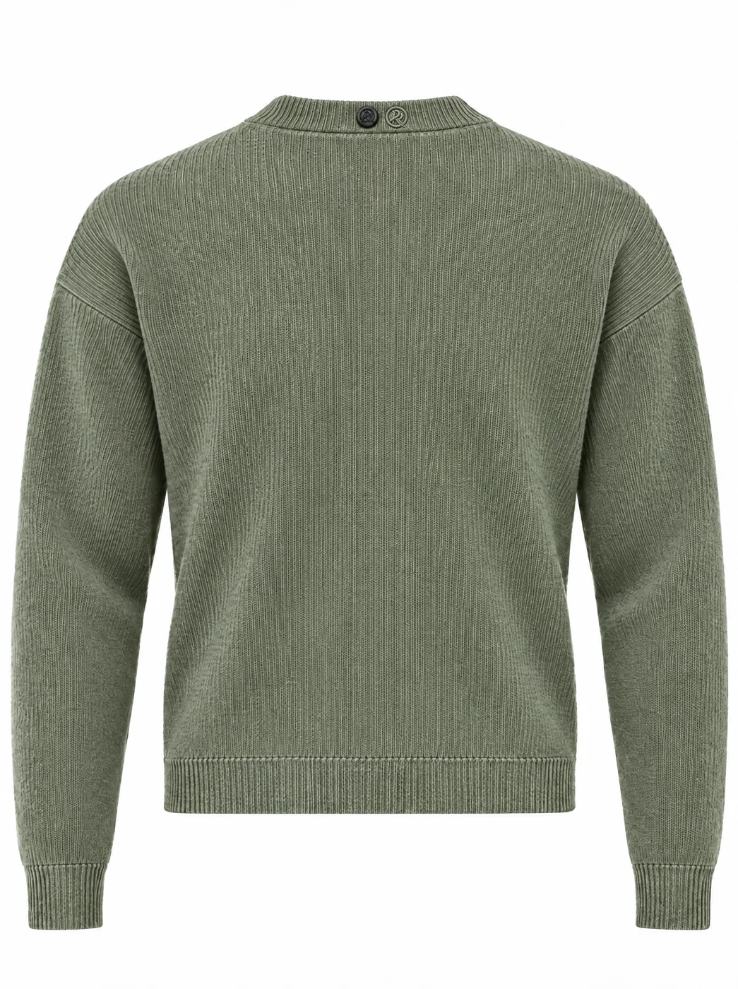 OfRegal House Crewneck Knit in Sage — back view