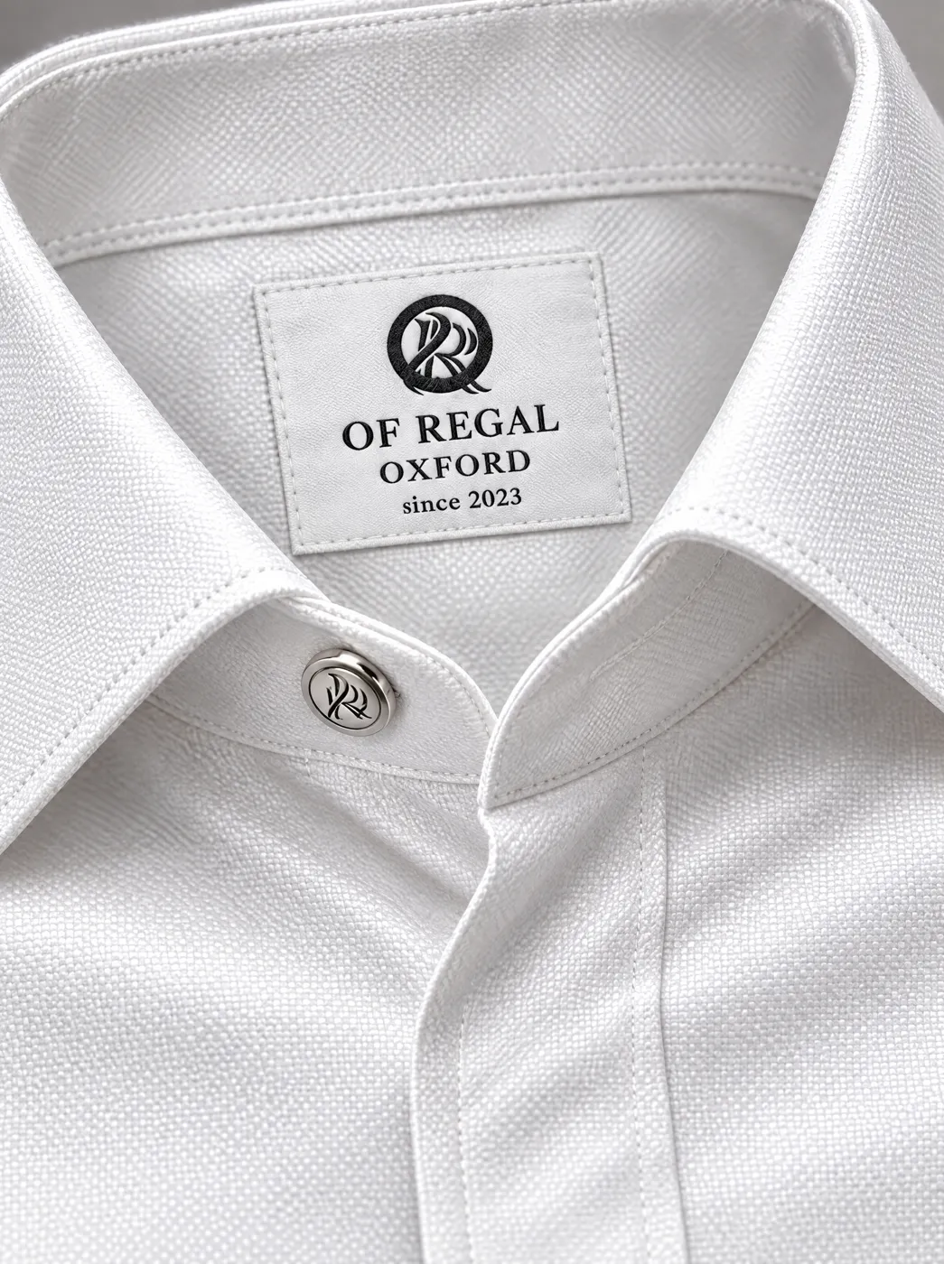 OfRegal House Long-Sleeve Shirt in White — detail view