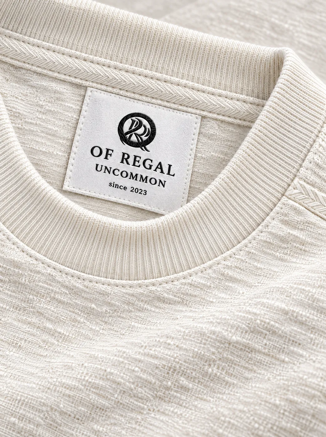 OfRegal Uncommon Boxy T-Shirt in White — detail view